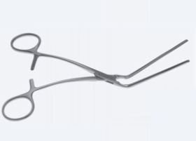 Затискач атравматичний Леланд-Джонса, багатоцільовий, зігнутий під кутом, 180 мм RAJ IMPEX 12-069